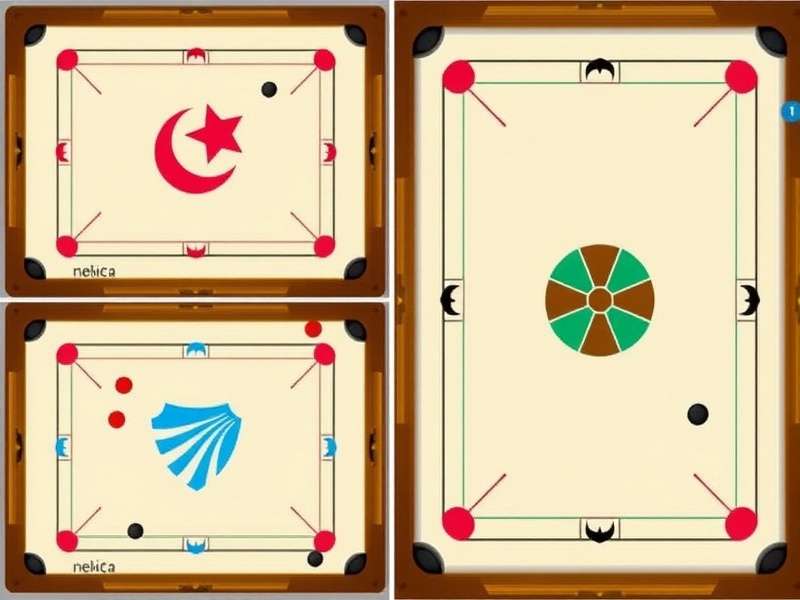 Different carrom board designs in Carrom Turbo Pro Maestro